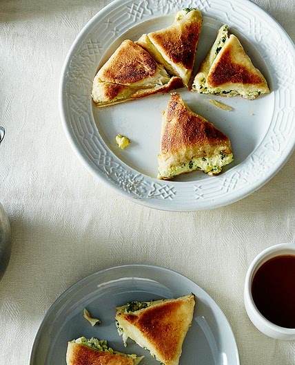 Georgian Khachapuri Filled with Ramps, Green Onions, Herbs, and Cheese