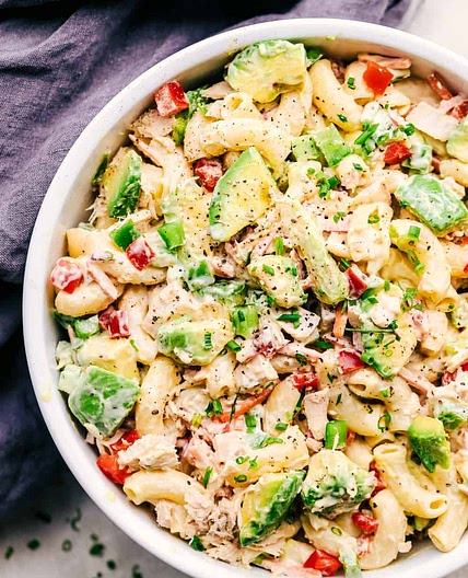 Tuna Avocado Macaroni Salad