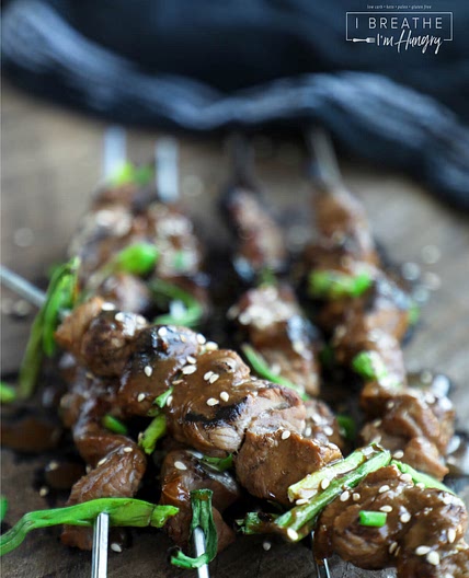 Keto Teriyaki Beef on a Stick - Low Carb