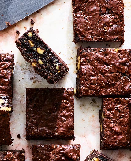Flourless Walnut Brownies