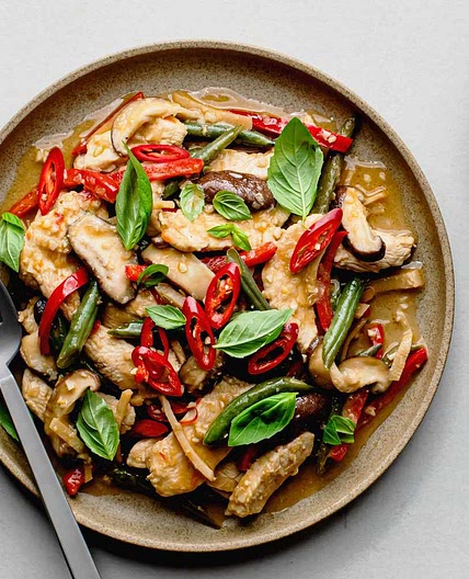 Thai Chicken Stir-Fry With Coconut, Chili, and Lime