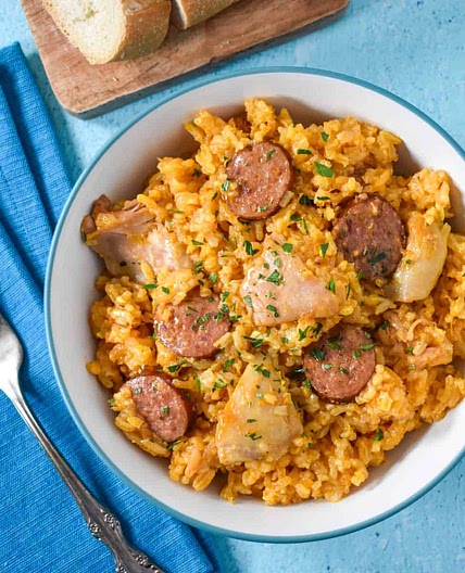 Chicken and Rice with Sausage