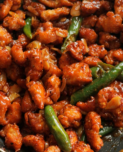 chilli chicken dry(Indo Chinese recipe)