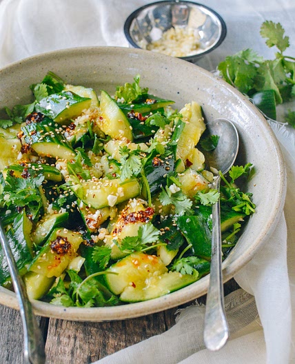 Smashed Asian Cucumber Salad