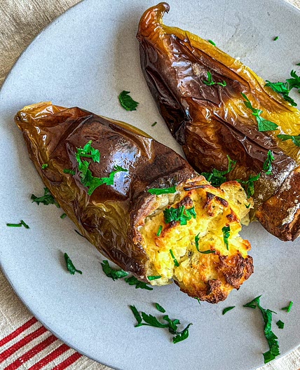 Feta Cheese Stuffed Peppers (baked)