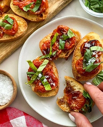 Roasted Balsamic Bruschetta Recipe