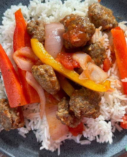 Sausage and Peppers Freezer Meal