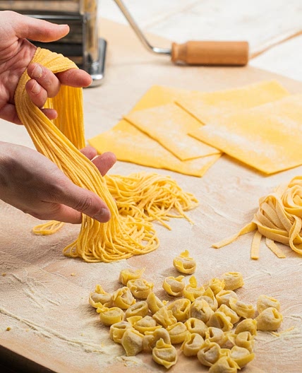 Homemade pasta (sheets and shapes)