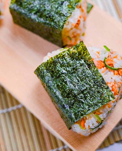 Japanese Salmon Rice Balls (Sake Onigiri)