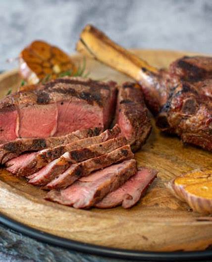 Reverse-Seared and Smoked Rib Eye