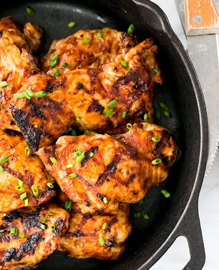 Juicy Barbecued Chicken Thighs Recipe