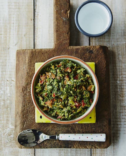 Michela’s butter beans & spinach (no cook)