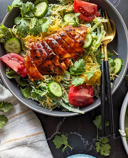 BBQ Chicken Salad with Homemade Ranch