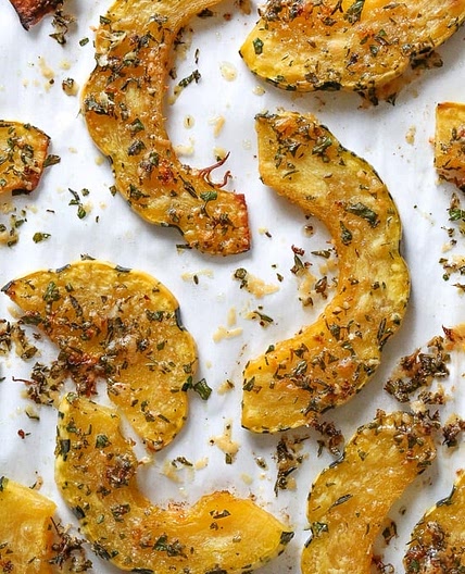 Roasted Delicata Squash Recipe with Parmesan