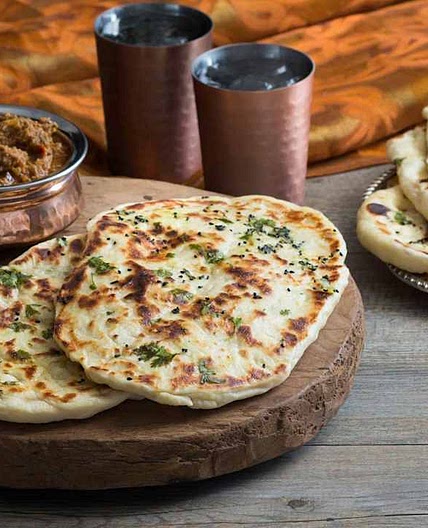 Garlic and coriander naan