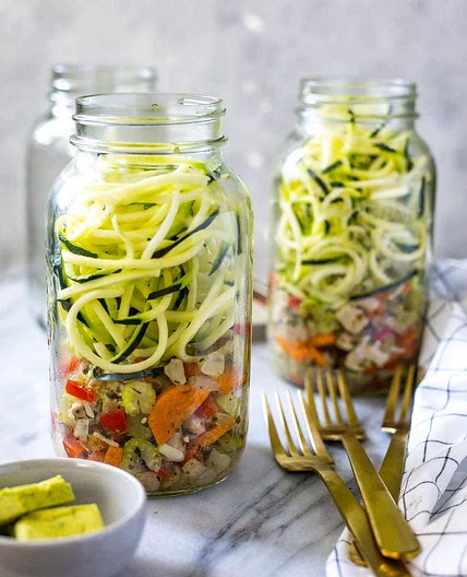 Zucchini Chicken Noodle Soup Jars