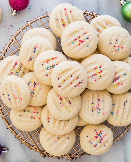 Whipped Shortbread Cookies