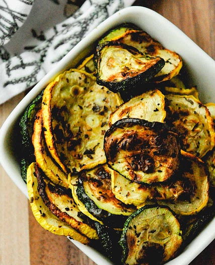 Air Fryer Squash and Zucchini