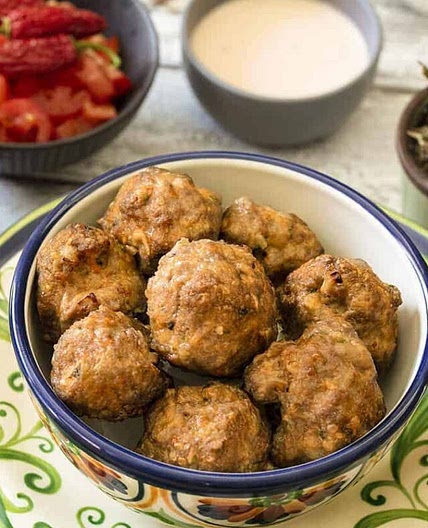 Air Fryer Meatballs | Keto Taco Meatballs