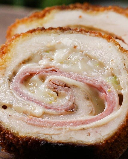 Crispy, Creamy Chicken Cordon Bleu Recipe by Tasty