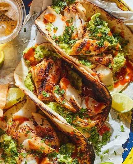 Smashed Avocado Fish Tacos