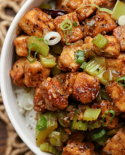 Celery Black Pepper Tofu