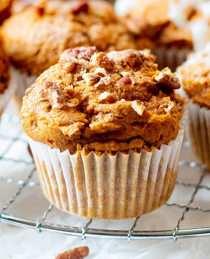 3 Ingredient Pumpkin Muffins with Spice Cake Mix!