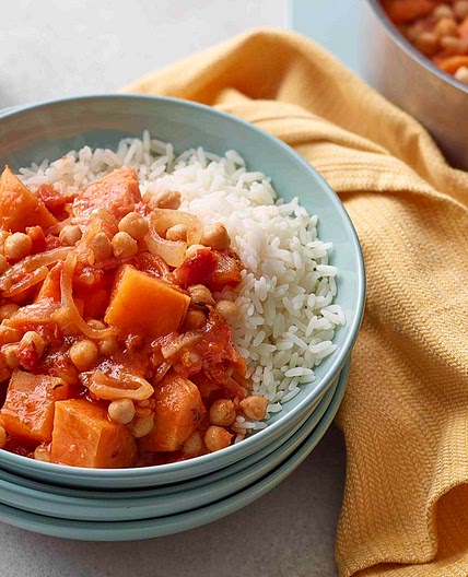 Sweet potato and chickpea curry