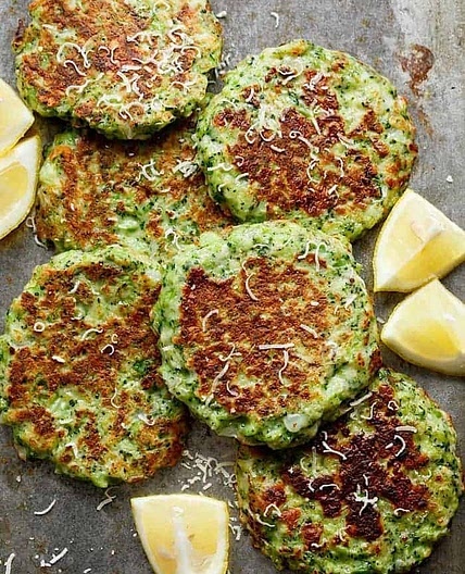 Crispy Broccoli Parmesan Fritters