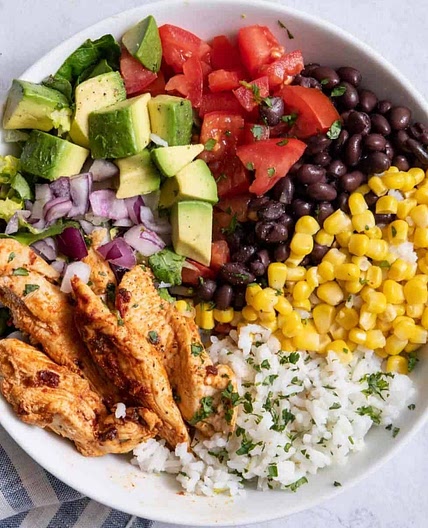 Chicken Burrito Protein Bowl
