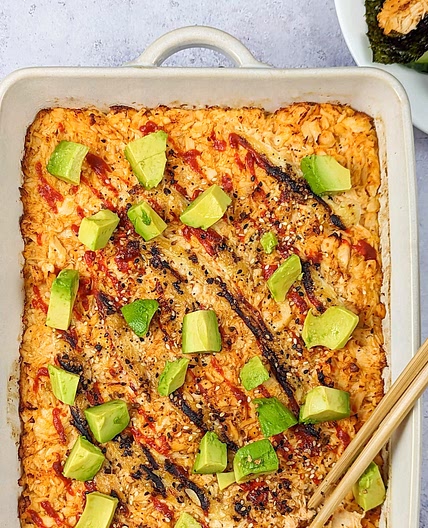 Salmon Sushi Bake Recipe