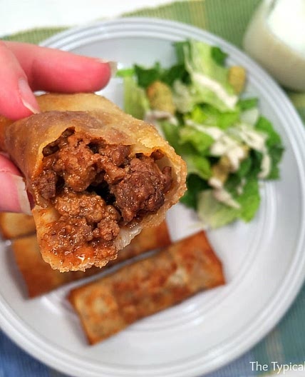 Sloppy Joe Egg Rolls Recipe