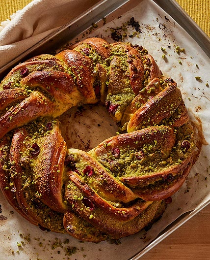 Pistachio Cranberry Wreath