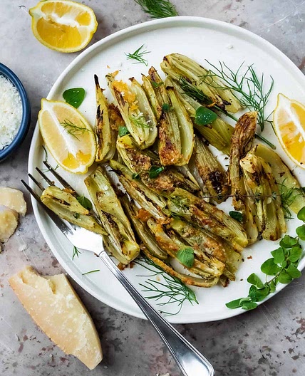 Roasted Fennel with Parmigiano Cheese
