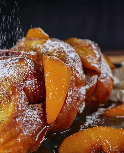 Peach Cobbler French Toast