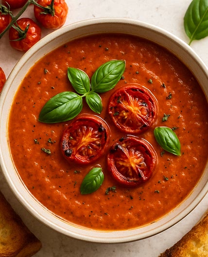 Roasted Tomato Basil Soup