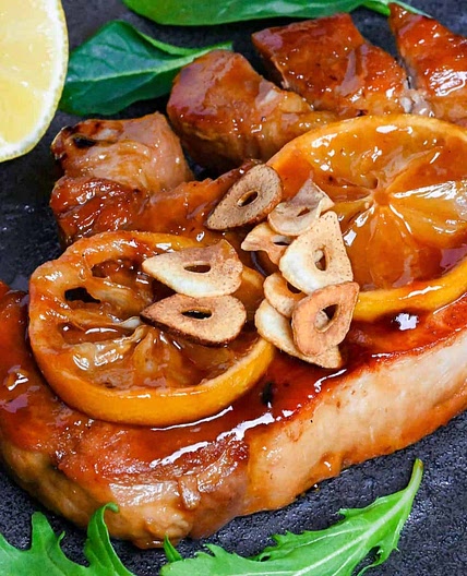 Lemon Teriyaki Pork Chops