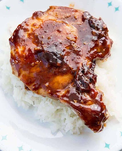 Saucy Brown Sugar Baked Pork Chops