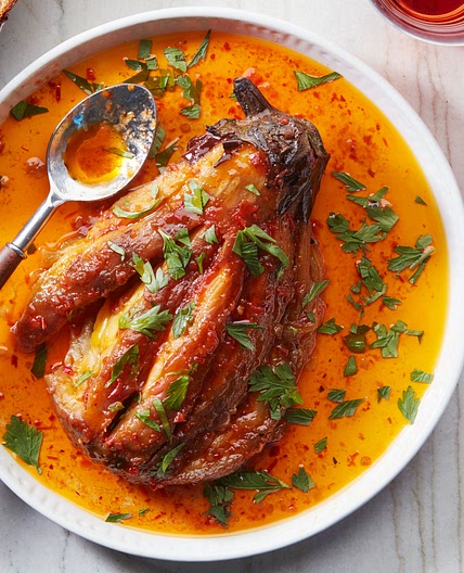 Grilled Whole Eggplant