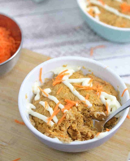 High Protein Carrot Mug Cake
