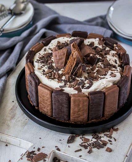 No Bake Tim Tam Cheesecake