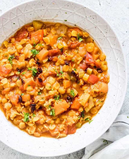 Instant Pot Moroccan Split Pea Soup