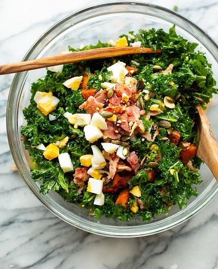 Sweet Potato Kale Breakfast Salad