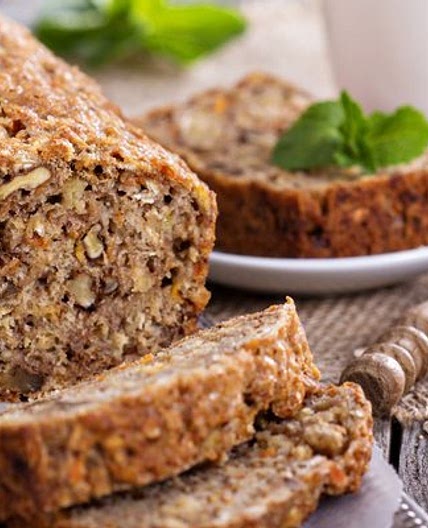 Carrot Cake with Walnuts & Linseeds