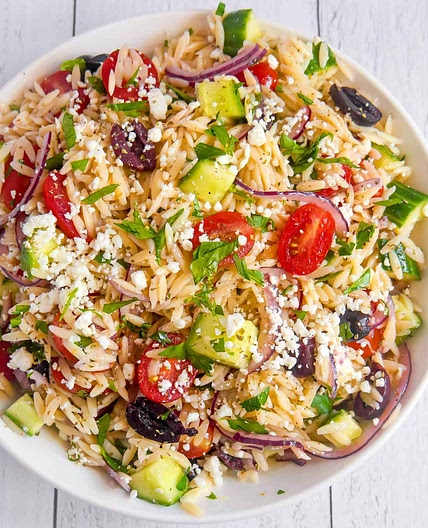 Greek Orzo Pasta Salad