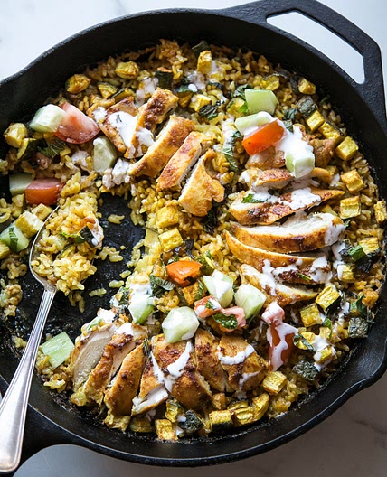 Chicken Shawarma Rice Casserole