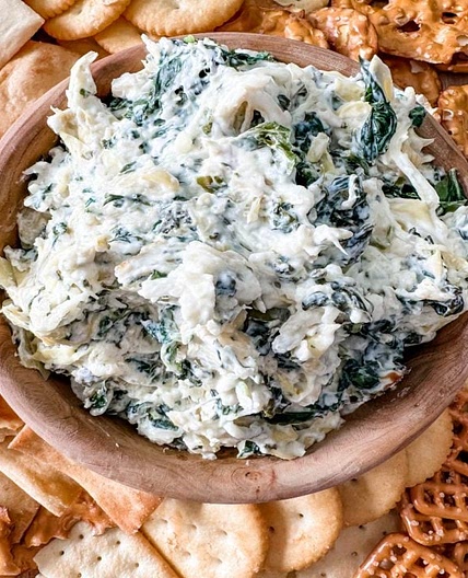 Low Point Slow Cooker Artichoke Spinach Dip