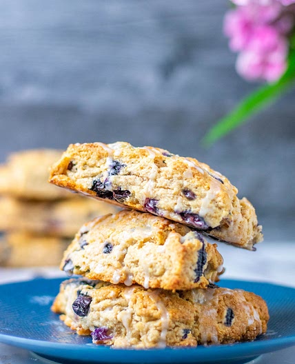 Sourdough Discard Blueberry Scones