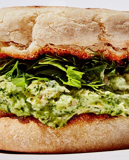 Green Goddess Tuna Salad Sandwich