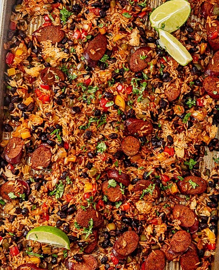 Sheet Pan Burrito Bowl